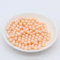 Perles d'imitation ABS 3-8mm perles artificielles en vrac pour bijoux artisanat de mariage - Champagne