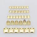 Gold plated claw chain connectors bail ends DIY jewelry findings bulk wholesale 100pcs - SS12 3mm 100 Pcs/pack / Gold