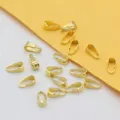 Goldfarbene Anhänger Schlaufe Klemmen für Schmuckherstellung DIY Metall Verbinder Pack. - 3x7mm / Goldfarben, 200 Stk.