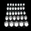Silver tone claw chain connectors DIY jewelry findings bulk pack of multi sizes - SS12 3mm 100 Pcs/pack / Silver