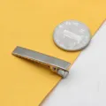 DIY Haarschmuck silberne Metall Krokodilklemme Entenschnabel Haarspange fuer Basteln - 41x7.5 mm