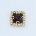12mm square rhinestone claw drill DIY accessory for clothes bags and shoes decoration. - 12mm / Violet