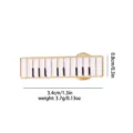 Fashion piano keyboard enamel brooch lapel pin metal musical instrument jewelry badge gift - Piano Keyboard