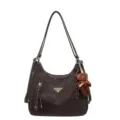 Sac à bandoulière marron tendance et grand pour femme, sac à dos décontracté et élégant. - Avec Pendentif / Café