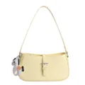 Sac à épaule jaune pour femme, sac sous bras élégant avec charm de cheval en perles chic. - Avec Pendentif / Jaune