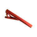 Pince à cravate en métal rouge pour homme, accessoire de cravate d'affaires classique. - Rouge (T1084-RE)