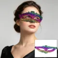Halloween colorful lace mask, masquerade party cosplay half face eye mask prop detail. - Cat Face (CS-016)