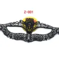 Zwarte kanten maskerade masker voor vrouwen sexy feest halloween oogmasker kostuum rekwisieten. - Kattengezicht (Z-001)