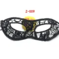 Black lace masquerade mask half face sexy eye mask for party costume accessory - Flat Head (Z-009)