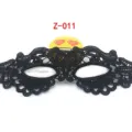 Black lace masquerade mask, sexy half face eye mask for women party Halloween celebration. - Ripple (Z-011)