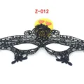 Black lace masquerade mask half face sexy eye mask for women party cosplay festival - Queen (Z-012)