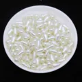 Druppel imitatie parel kralen voor DIY handgemaakte sieraden ambachten en kleding 6x10mm. - Broken Wit