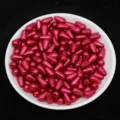 Rode druppelimitatieparels, 6x10mm kralen voor DIY sieraden en kledingaccessoires. - Rood