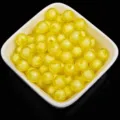 Yellow acrylic faceted loose beads DIY craft accessories for handmade jewelry making - Light Yellow