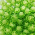 Acrylic faceted beads green square craft beads DIY handmade children jewelry making 100pcs - Light Green