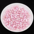 Roze Druppel Imitatie Parel Kralen DIY Handgemaakte Ketting Sieraden 6x10mm - Lichtroze