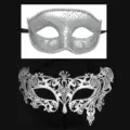 Maschere di carnevale set di coppia, ideale per festa di Halloween e oggetti di scena. - Argento 017