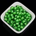 Green faceted acrylic beads for DIY jewelry making, sparkling crystal round craft beads. - #23 Dark Green
