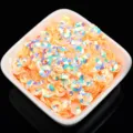 6mm flower loose sequins iridescent golden sequin charms for DIY crafting garments sewing accessories - 20g/Pack (Approx. 1200 Pieces) / Champagne