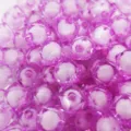 Purple acrylic beads inner ball craft DIY handmade children beading jewelry making supply 100pcs - Light Purple