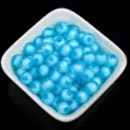 Blue acrylic faceted beads loose beads for DIY handmade jewelry crafting and accessories. - #33 Lake Blue