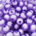 Purple acrylic loose beads faceted sphere beads for DIY handmade jewelry making crafting accessories - Light Purple