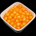 Orange acrylic square bead-in-bead transparent DIY children handmade craft material - Golden