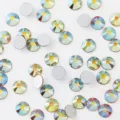 Flatback glass rhinestones for nail art DIY and phone case decoration, colorful AB crystal gems. - Morning and Evening