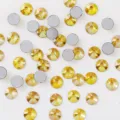 Flatback glass rhinestones for nail art and DIY phone decoration crafts detail shot. - SS3 (Approx 1.3MM) Approx 1440 Pcs / Sunshine