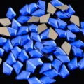 Strass de uñas plano irregular azul, gemas de cristal de vidrio de 6x10mm para manualidades. - Azul Zafiro