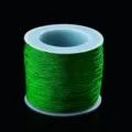 Cordón de nailon verde para joyería, tejido de pulseras y manualidades de bricolaje. - Verde Hierba