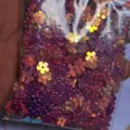 Lentejuelas de flores rosas para arte de uñas y manualidades, escamas sirena brillo. - Rosa rojo