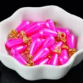 Fuchsiaroze druppel parel bedels met strass gouden ring voor DIY sieraden accessoires - 8x15mm (20 Stk) / Rozerood
