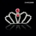 Rhinestone crown hair accessory, crystal tiara for wedding, bridal party and girls performance. - Style D