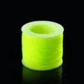 Bobina de hilo de jade de nailon verde fluorescente para joyería artesanal, pulseras y manualidades. - Amarillo Neón