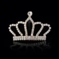 Sparkling rhinestone crown hair comb bridal tiara elegant crystal hair accessories for women - Pattern F