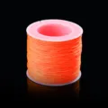 Bobina de cordón de nailon naranja vibrante, hilo de nudo chino 72# para hacer joyas y manualidades. - Naranja