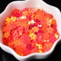 Lentejuelas de flores para nail art DIY y decoraciones de maquillaje facial brillante. - Rojo sandía