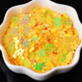 Paillettes de flores coloridas para arte de unas y maquillaje, brillante decoracion DIY. - Amarillo claro