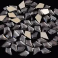 Strass de vidrio plano con forma de cometa gris para arte de uñas profesional y decoracion DIY. - Gris