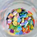 Bunte Muschel Pailletten holografisch DIY Handwerk Slime Füllung Kleidung Zubehör - 20g Packung / Mehrfarbig