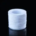 Hilo de jade azul claro n.º 72 para fabricación de joyas, manualidades DIY, nudos chinos y pulseras. - Blanco