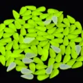 Diamantes de imitación de vidrio verde fluorescente en forma de gota 4x8mm para decoración de uñas. - Amarillo limón fluorescente
