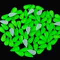 Estrás para uñas en forma de gota verde 4x8mm parte posterior plana de vidrio para decoración. - Verde fruta fluorescente