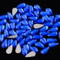Estrases para uñas en gota azul oscuro 4x8 cristales de vidrio planos para decoracion de uñas - Azul Zafiro
