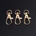 Mosquetón giratorio de metal dorado para llaveros y correas de bolsos 3pcs accesorios - Mosquetón Perro 3g / Oro KC