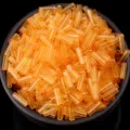 Orange Bugle Glass Beads 4/6mm Transparent Tubular Beads for DIY Jewelry Craft Sewing - 2x4.5mm Bugle Beads, 20g / Golden Yellow