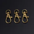 Mosquetones giratorios de metal color bronce para bolsos y llaveros accesorios de herrajes 3p - Mosquetón Perro 3g / Bronce Antiguo