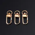 Mosquetones de Metal Dorado con Ganchos Giratorios Accesorios para Bolsos 3 Piezas - Hebilla de Puerta / Oro KC