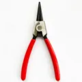 Mini round nose pliers for jewelry making, DIY craft hand tools with comfortable red handles. - Split Ring Pliers